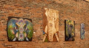 Tom Varani's beautiful herd of elephants click to enlarge!